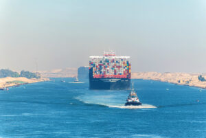 Terusan Suez jalur Perlintasan