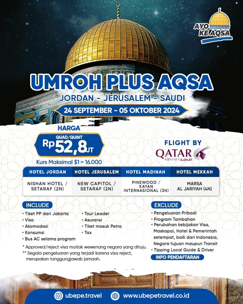 Umroh Plus Aqsa Ubepe Travel