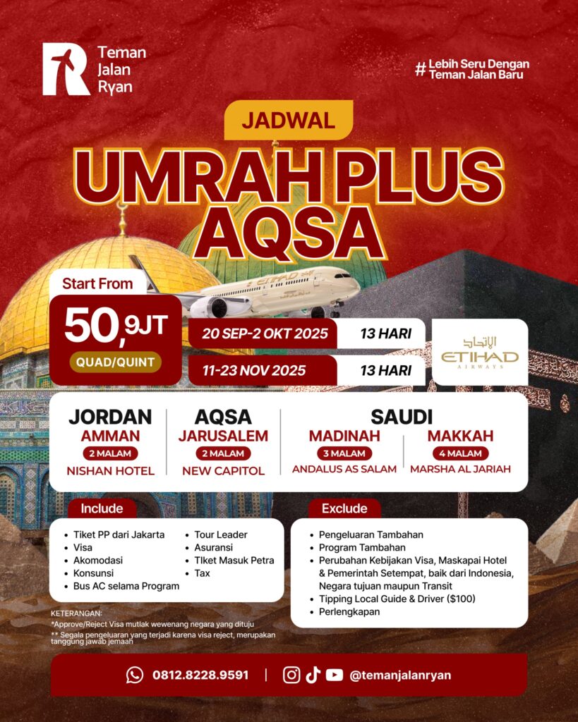 Umroh Plus Aqsa Teman Jalan Ryan
