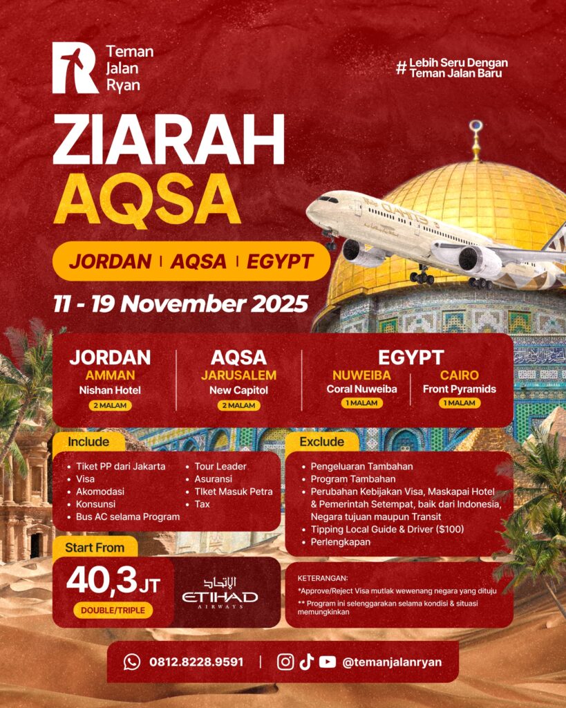 Tour Aqsa Jordan Mesir November 2025