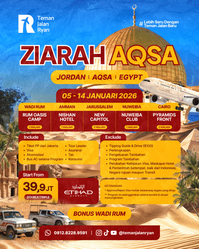 Tour Aqsa Jordan Mesir Teman Jalan Ryan