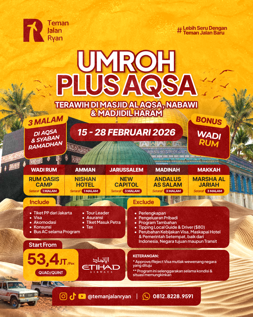 Umroh Plus Aqsa Teman Jalan Ryan