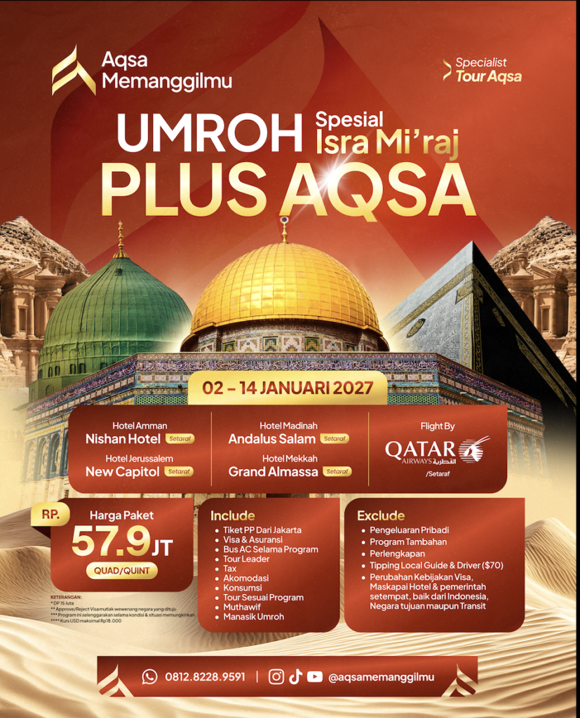 Jadwal Umroh dan Tour Aqsa Jordan mesir